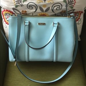 Kate Spade Newbury Lane Leather Purse - Baby blue